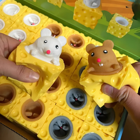 Cheddar Cheese Stress Toy | Pop-Up Mice for Relaxation