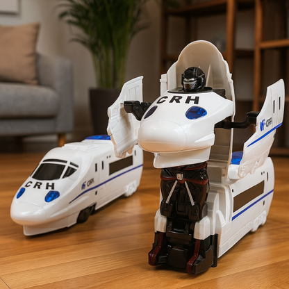 Transformable Train Toy | Interactive Lights and Music
