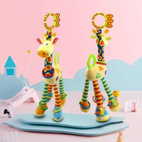 Teething Ring and Sensory Rattle | Soothes Teething Discomfort and Stimulates Development