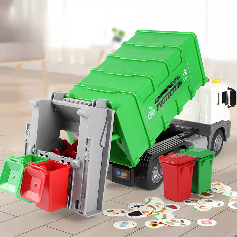 Interactive Garbage Truck Toy | Engaging Sounds and Lights