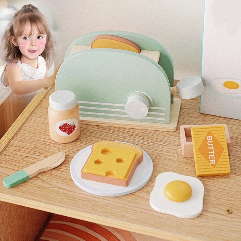 Wooden Breakfast Role Play Set | Inspires Imagination and Family Fun