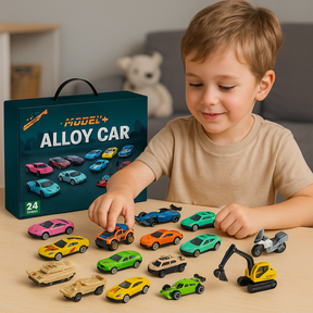 24-Day Wind-Up Car Advent Calendar | Daily Surprises for Kids