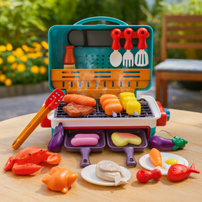 Interactive Kids Grill Set | Color-Changing Food & Realistic Cooking Fun