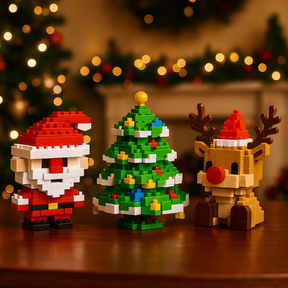 Christmas Micro-Brick Set | Creative Holiday Decoration Fun