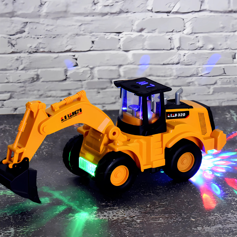 Musical Excavator Toy | Lights, Music, and Movement Fun