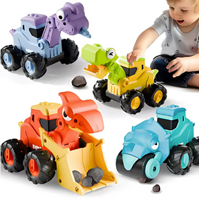 Dinosaur Push-Button Vehicles | Safe, Durable, Imaginative Play