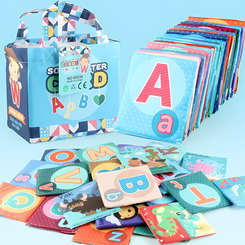 Soft Alphabet Learning Cards | Colorful, Safe, and Portable