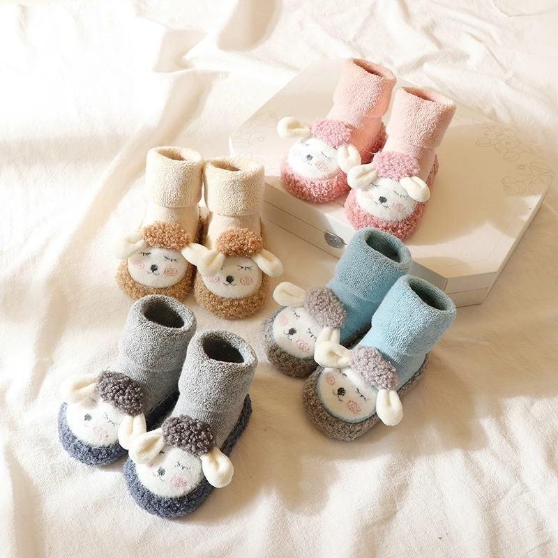 Baby Plush Non-Slip Shoes | Cozy, Secure Fit for Tiny Feet