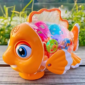 Musical Crawling Fish Toy | Interactive Lights and Sounds