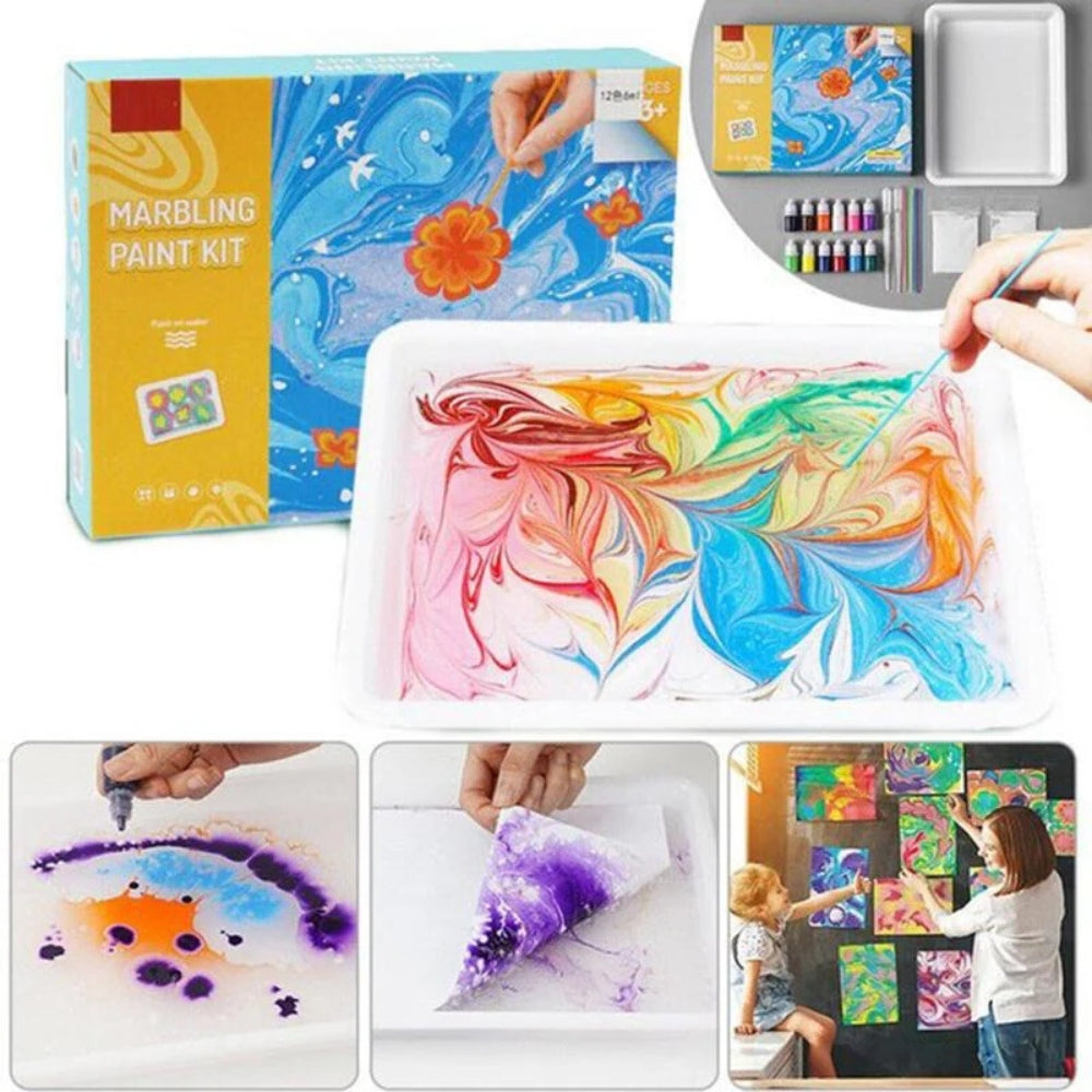 Water Marbling Art Kit | Interactive Swirl Tools for Creative Play