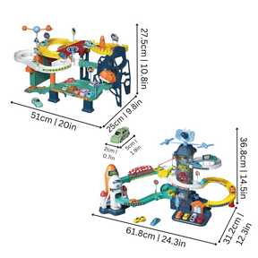 Dinosaur Space Racetrack for Kids | Easy Assembly and Developmental Play