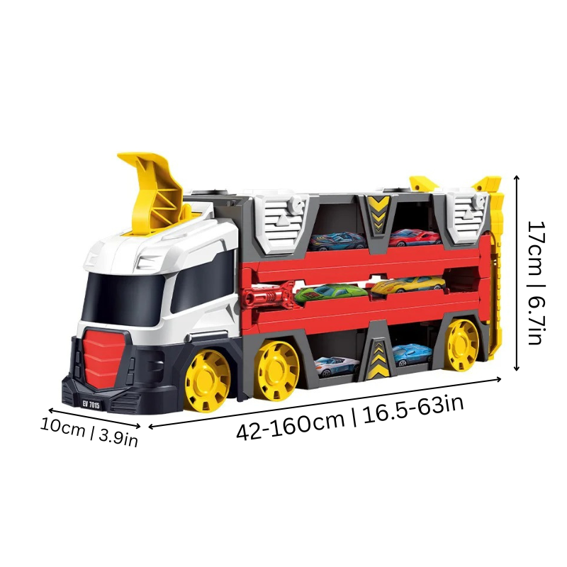 Transformable Truck Car Track | 2-in-1 Racing Adventure Toy