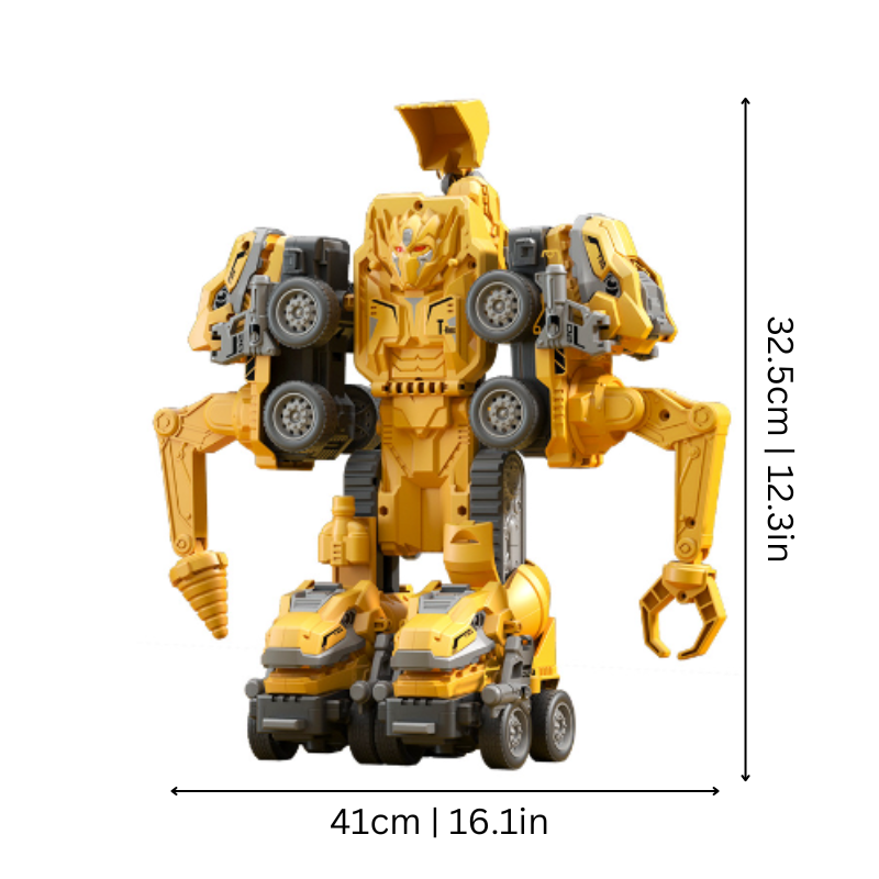 Construction Vehicle Set | 5-in-1 Transforming Robot Adventure