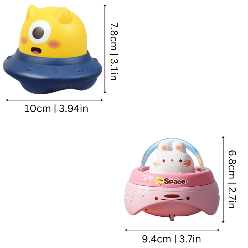 Push-Button Flying Saucer Set | Safe, Durable, Skill-Developing Toy