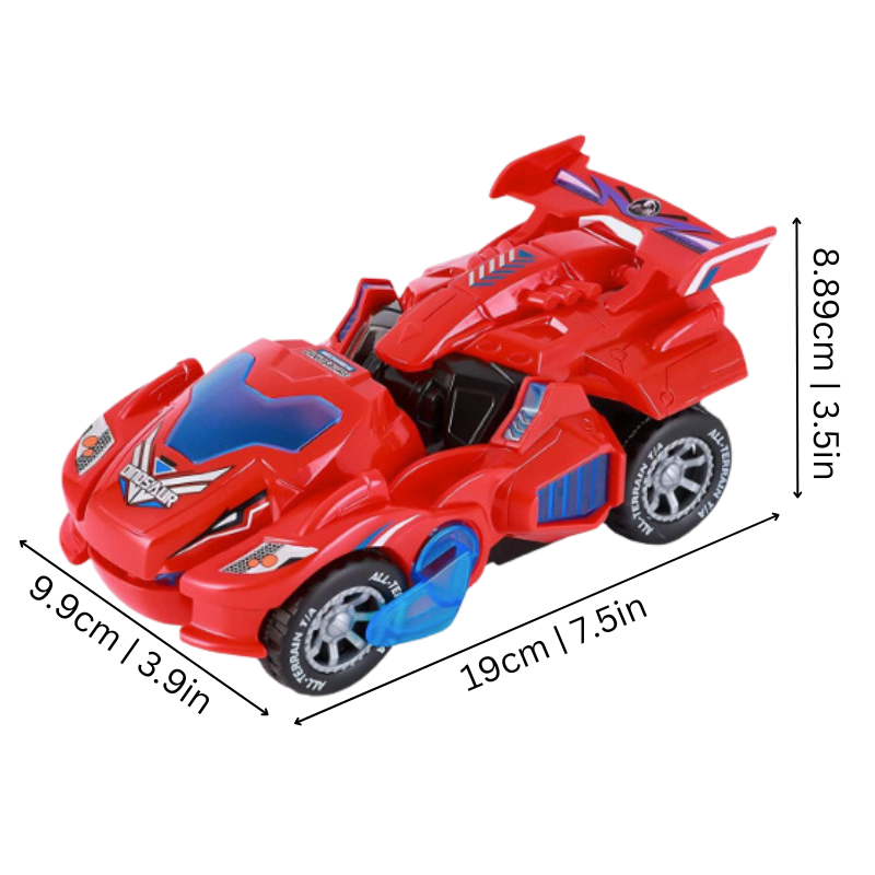 Quick Transforming Dinosaur Car | Engaging Lights and Sounds