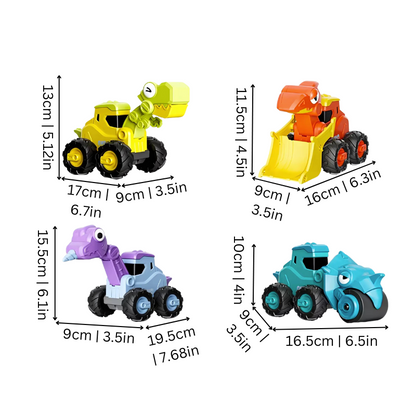 Dinosaur Push-Button Vehicles | Safe, Durable, Imaginative Play