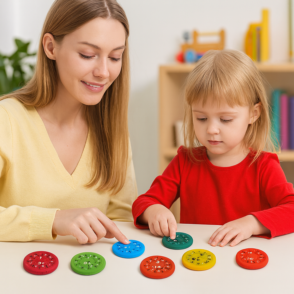 Educational Fidget Spinner Toy | Colorful Math Learning Tool for Kids