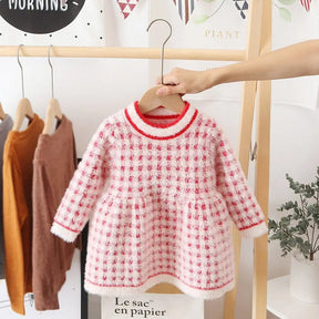 Girls' Fleece Dress | Cozy Cotton for Chilly Days