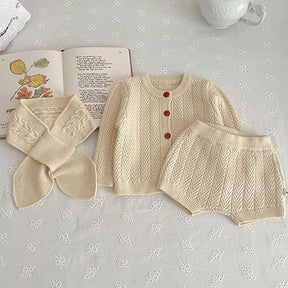 Girls' Cozy Knit Clothing Set | Warm & Stylish Outfit for Play