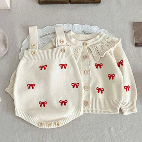 Girls' Cozy Knit Clothing Set | Warm & Stylish Outfit for Play