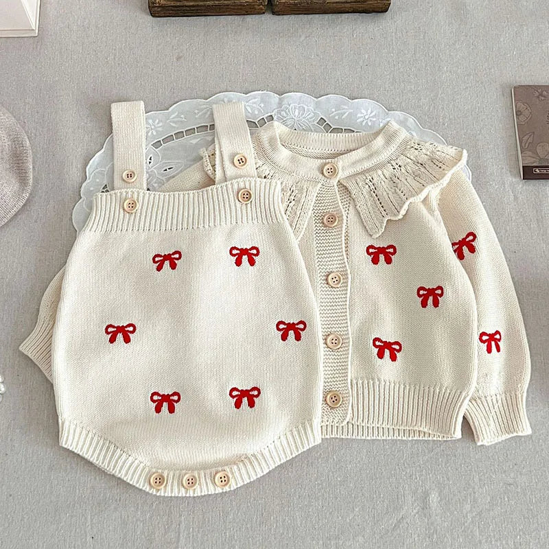 Girls' Cozy Knit Clothing Set | Warm & Stylish Outfit for Play