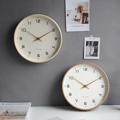 Scandinavian Wooden Wall Clock | Elegant Minimalist Home Accent
