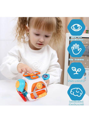 Montessori Cube Toy | Non-Toxic Interactive Learning for Toddlers