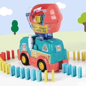 Montessori Domino Truck Toy | Automatic Setup for Creative Play