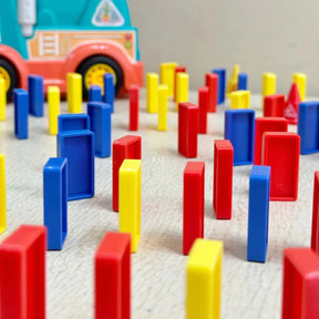 Montessori Domino Truck Toy | Automatic Setup for Creative Play