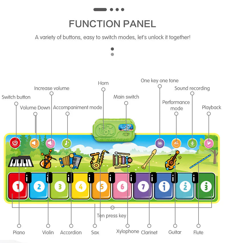 Musical Dance Mat | Fun Interactive Play for Kids