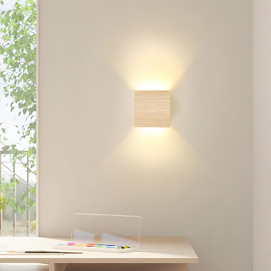 Wooden LED Wall Light | Scandinavian Design for Cozy Spaces