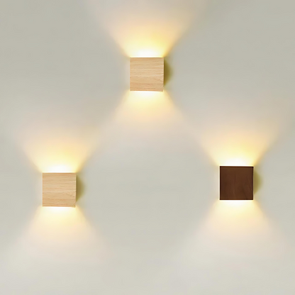 Wooden LED Wall Light | Scandinavian Design for Cozy Spaces