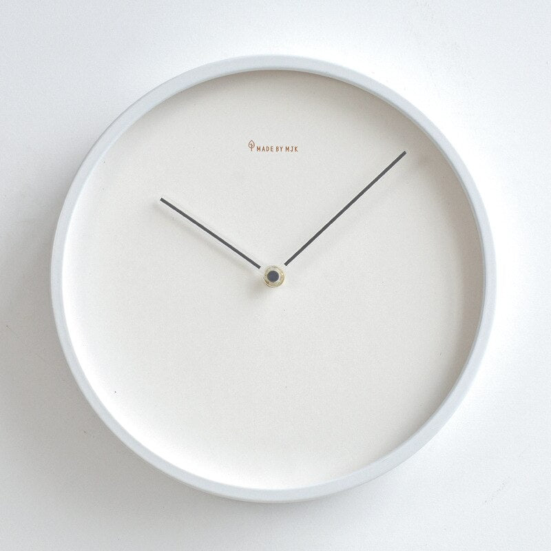 Silent Minimalist Wall Clock | Scandinavian Design with No Ticking Sound