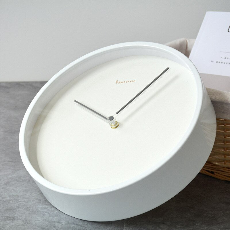 Silent Minimalist Wall Clock | Scandinavian Design with No Ticking Sound