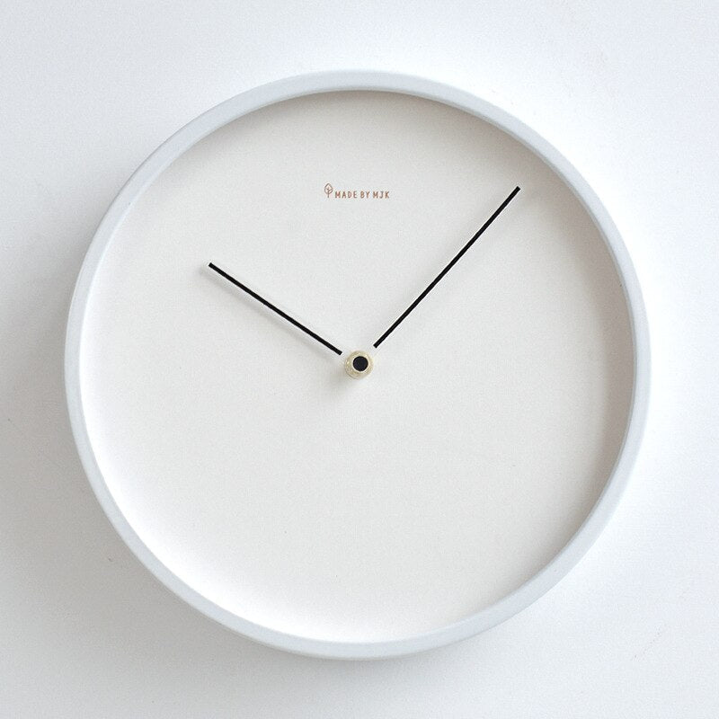 Silent Minimalist Wall Clock | Scandinavian Design with No Ticking Sound