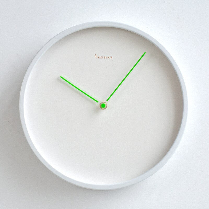 Silent Minimalist Wall Clock | Scandinavian Design with No Ticking Sound
