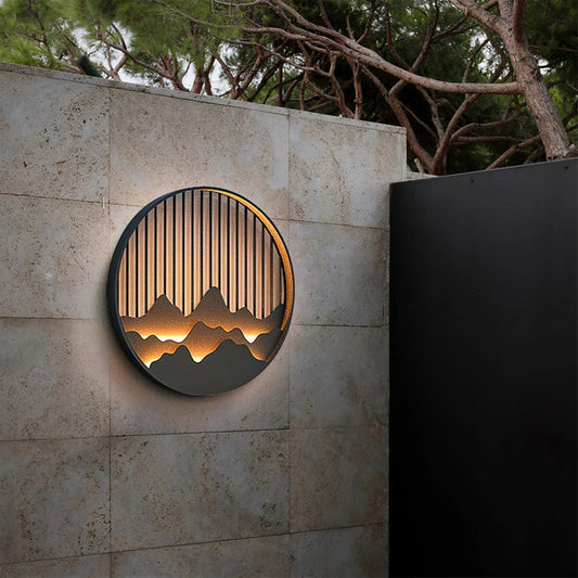 Outdoor Mountain Wall Lamp | Elegant LED Lighting for Exteriors