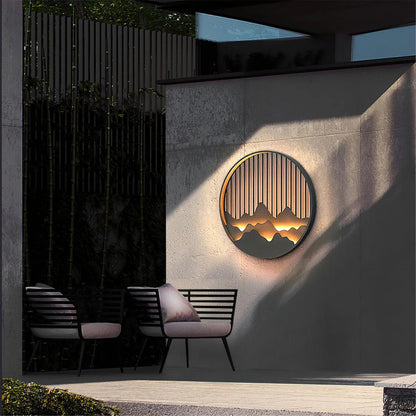 Outdoor Mountain Wall Lamp | Elegant LED Lighting for Exteriors