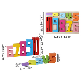 Math Stacking Blocks for Toddlers | Eco-Friendly Learning Toy with Colorful Design