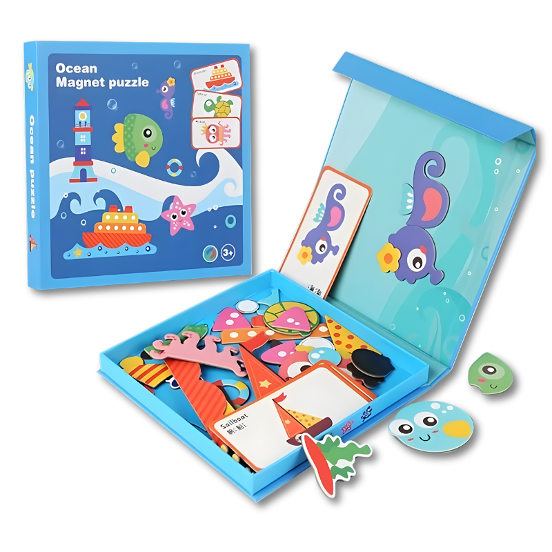 Magnetic Puzzle Set for Kids | Eco-Friendly Learning and Fun