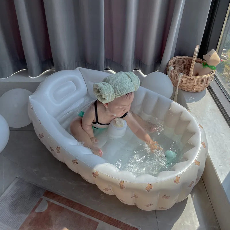 Inflatable Baby Bathtub | Safe, Portable, Non-Slip Design