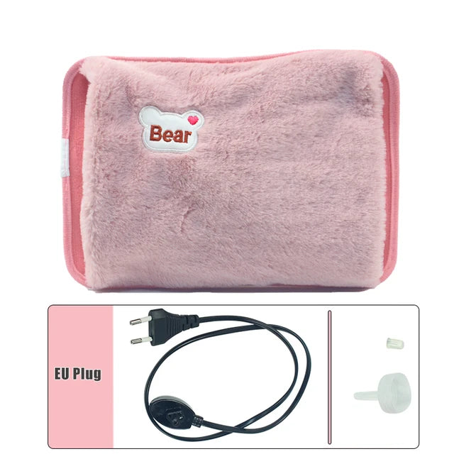 Rechargeable Hot Water Bottle | Soft Plush for Cozy Warmth
