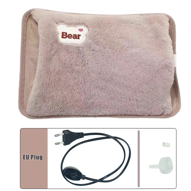 Rechargeable Hot Water Bottle | Soft Plush for Cozy Warmth