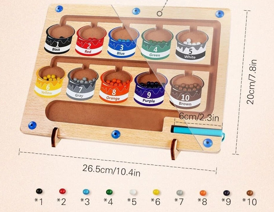 Magnetic Sorting Board Playset | Develops Fine Motor Skills