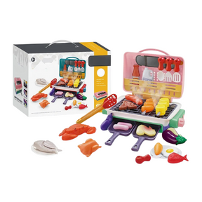 Interactive Kids Grill Set | Color-Changing Food & Realistic Cooking Fun
