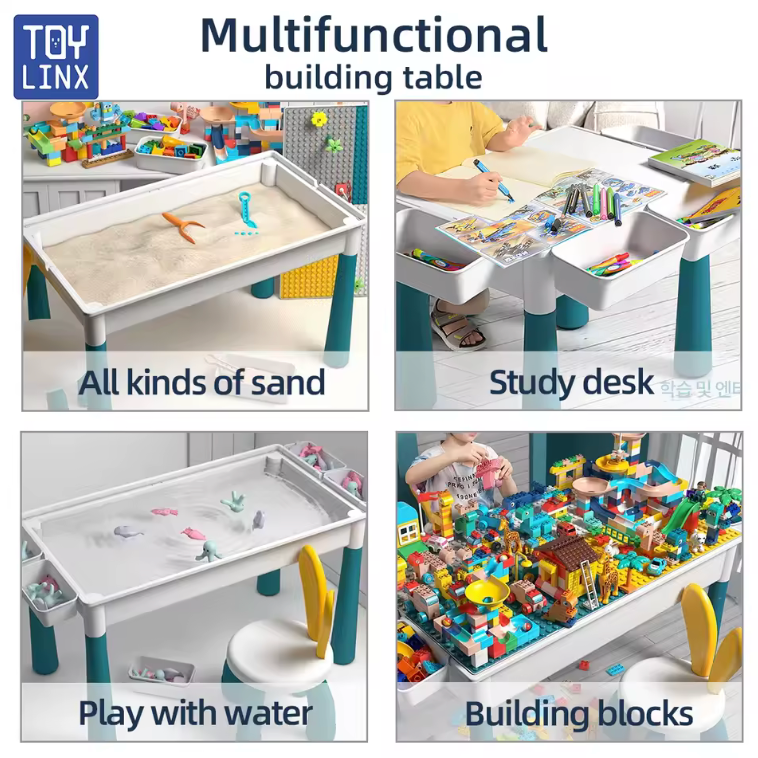 Kids 6-in-1 Play Table | Versatile Creative Activity Center