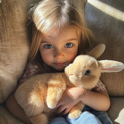 Plush Bunny Stuffed Animal | Ultra-Soft, Realistic Cuddly Companion