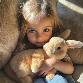 Plush Bunny Stuffed Animal | Ultra-Soft, Realistic Cuddly Companion