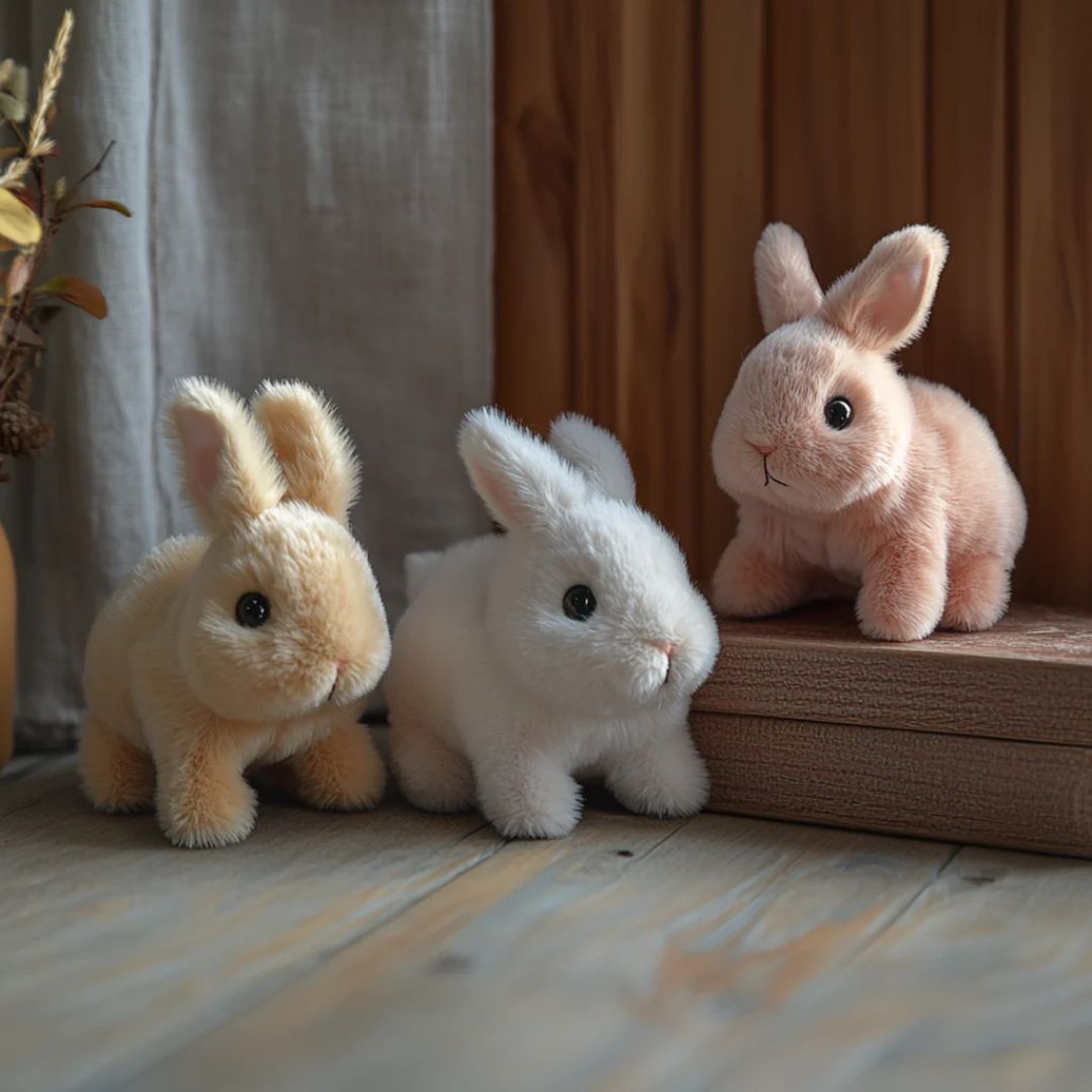 Plush Bunny Stuffed Animal | Ultra-Soft, Realistic Cuddly Companion