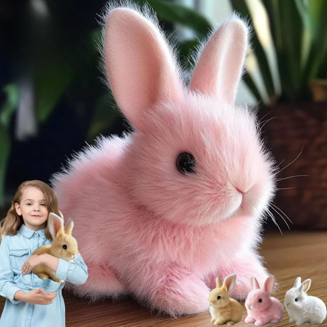 Plush Bunny Stuffed Animal | Ultra-Soft, Realistic Cuddly Companion